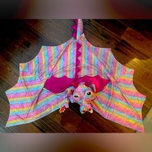 Dream Play Imagine pink dragon costume/cape. One size.